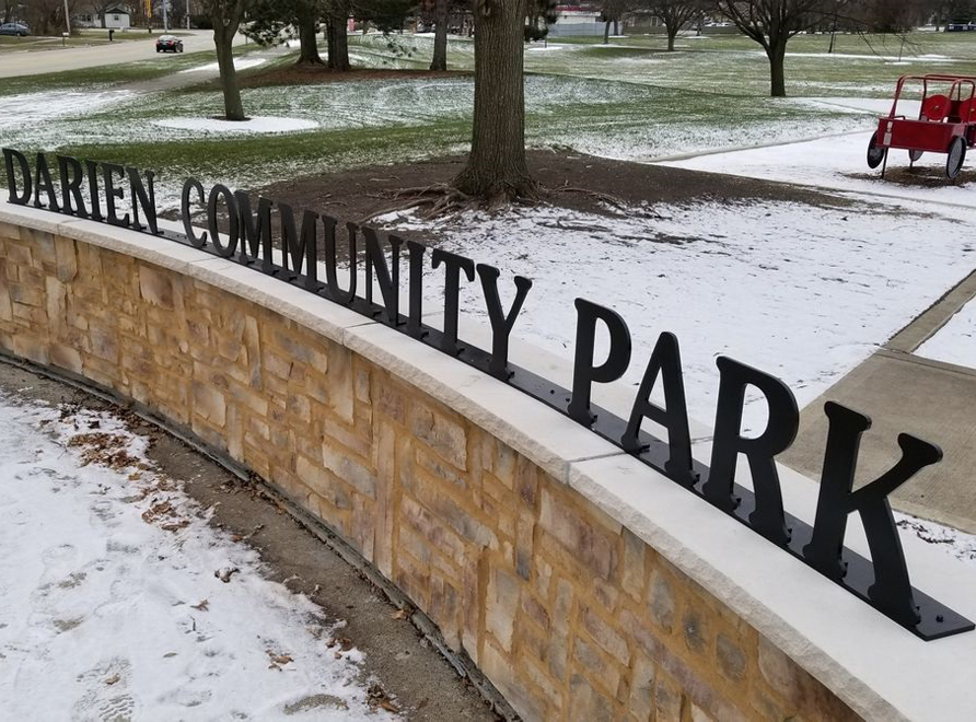 Darien Community Park’s signage