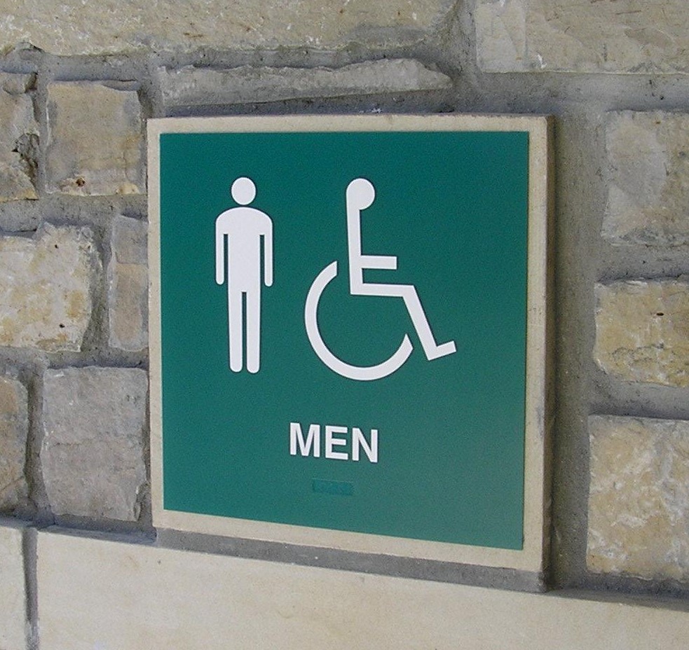 A Bathroom Stall’s sign